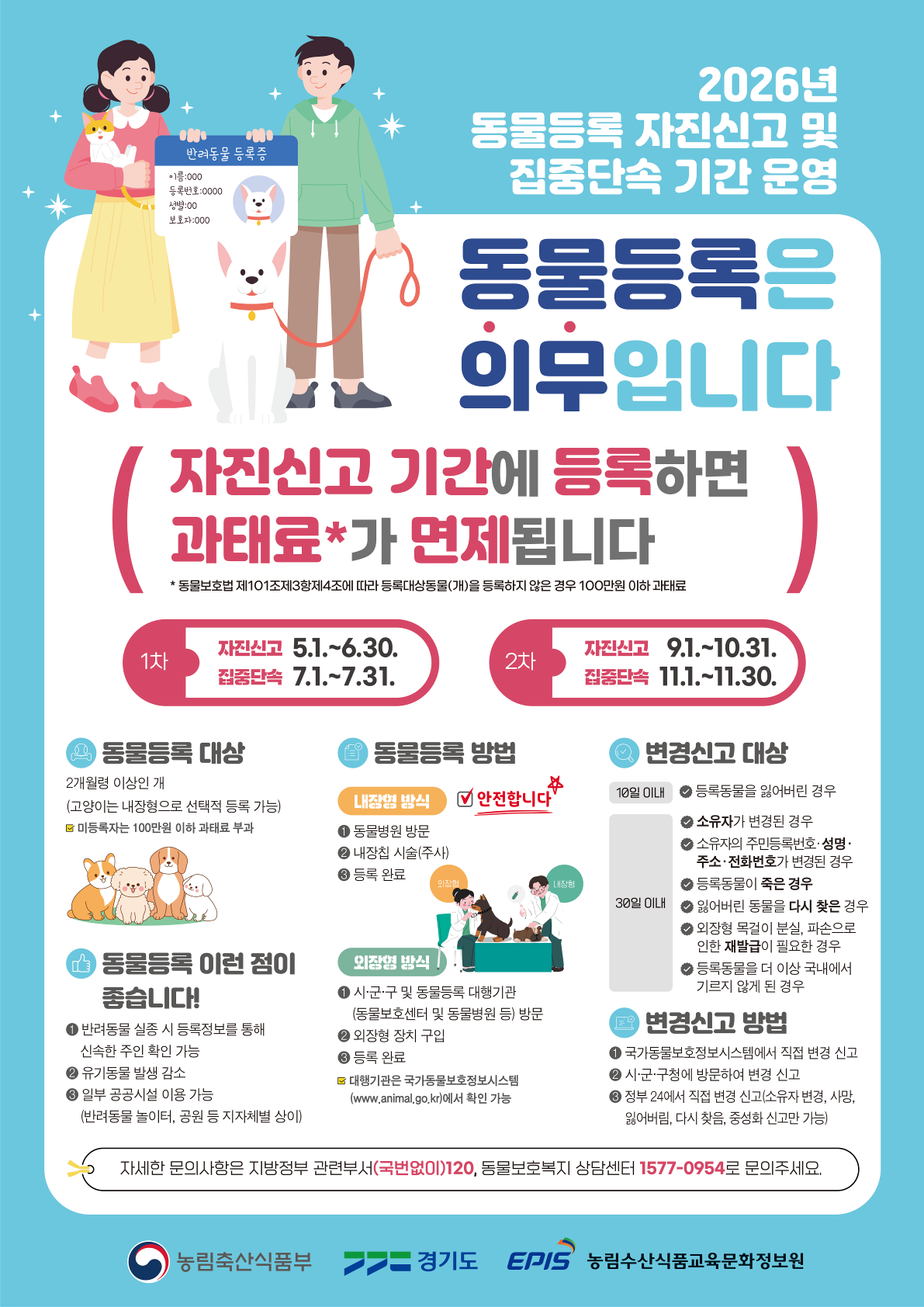 광주시, 9~10월 반려견 동물등록 자진신고 기간 운영.png