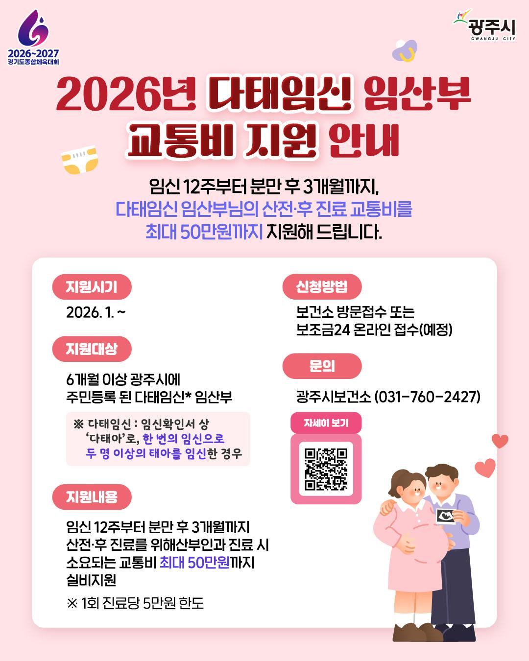 광주시, 다태임신 임산부 교통비 지원&hellip;고위험 임신 맞춤형 관리 강화.jpeg