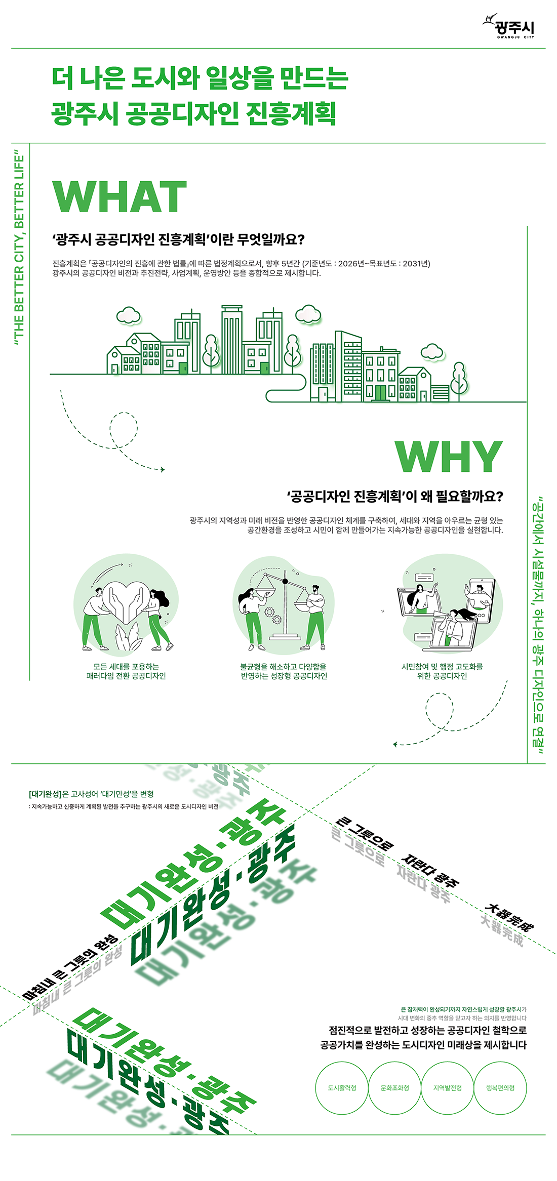 더 나은 도시와 일상을 만드는 광주시 공공디자인 진흥계획